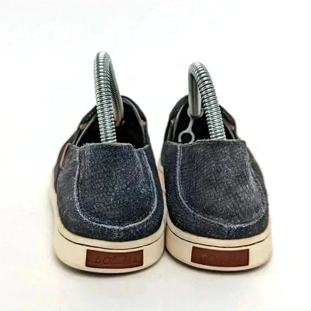 OluKai Pehuea Leather Slip On Loafer Flats - 7.5 - Picture 3 of 11